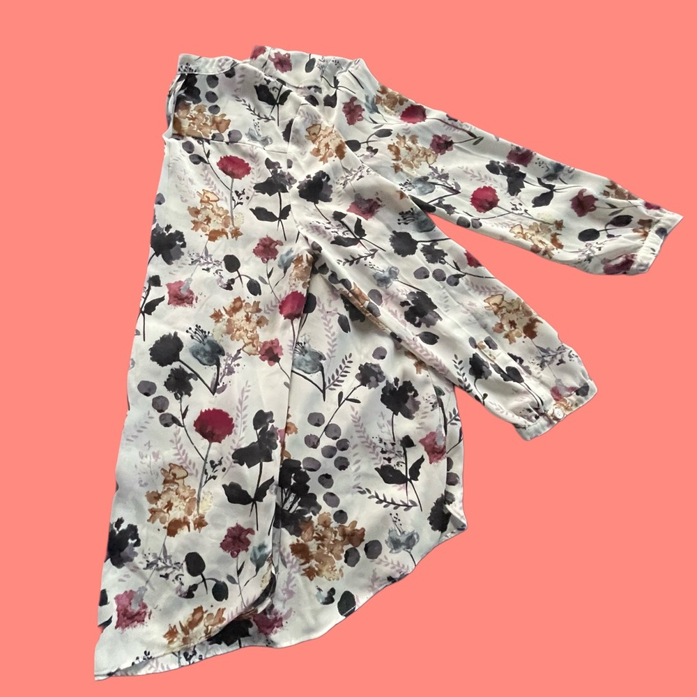 NYDJ Floral Tunic Blouse - Picture 5 of 6
